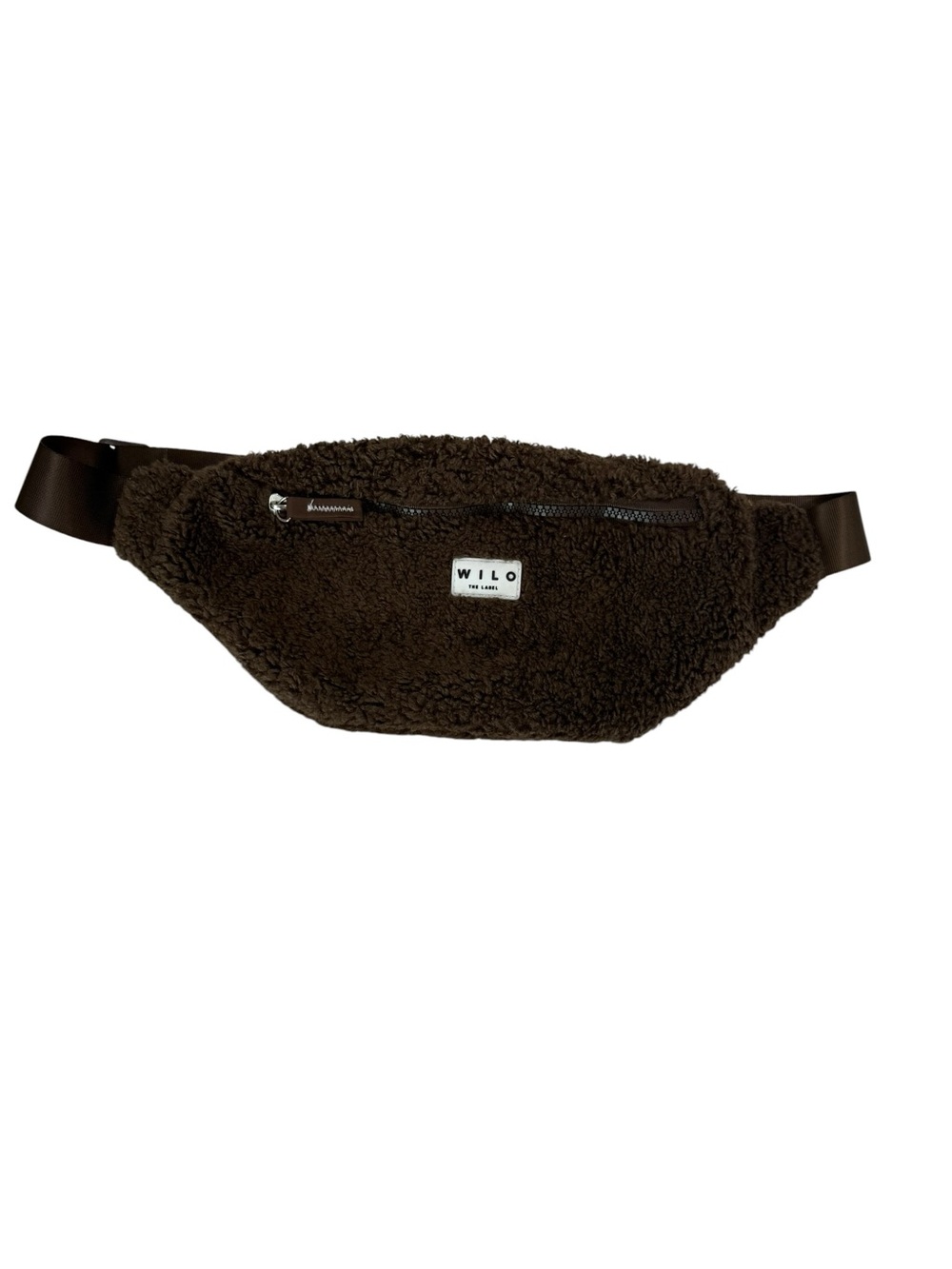 Anthropologie Wilo the Label Brown Sherpa Fanny Pack Belt Bag